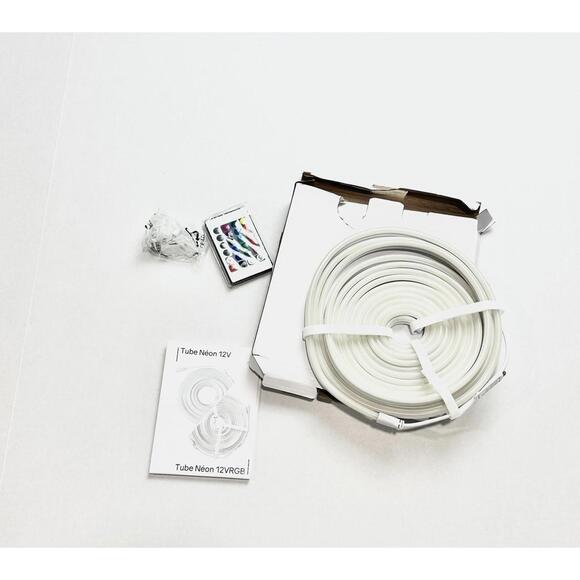 Tubo LED Strip Lights Neon 12vRGB White Silicone Waterproof 16 Colors Remote - Picture 8 of 8